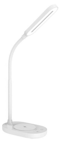 LED Stmievateľná dotyková lampa s bezdrôtovým nabíjaním OCTAVIA LED/7W/230V biela