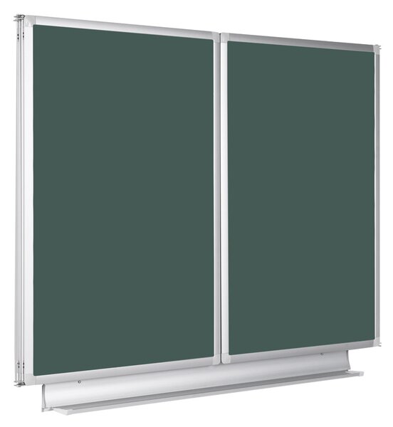 Roztváracia zelená tabuľa pre popis kriedou, keramická / magnetická, 2400 x 900 mm