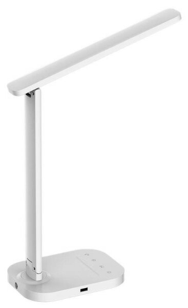 LED Stmievateľná dotyková stolná lampa s USB konektorom KIARA LED/7W/230V biela