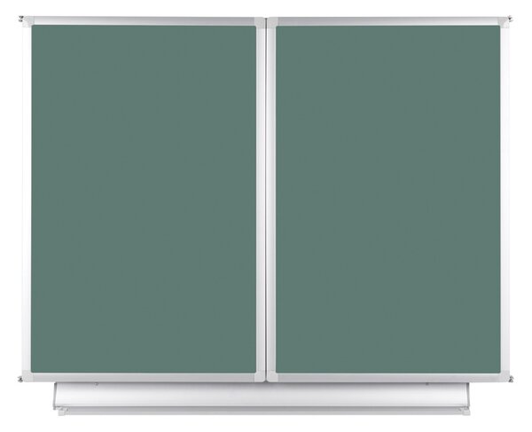 Roztváracia zelená tabuľa pre popis kriedou, keramická / magnetická, 2400 x 900 mm