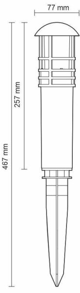 LED Vonkajšia lampa LED/3W/230V 4000K IP65