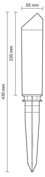 LED Vonkajšia lampa LED/3W/230V 2800K IP65