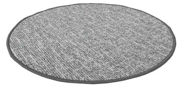 Vopi, Kusový koberec Alassio šedý okrúhly, 67x67 (priemer) kruh, šedá, chodba / predsieň