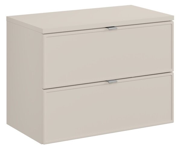 Comad Závesná skrinka pod umývadlo Bella Cashmere I s doskou 80 cm kašmír
