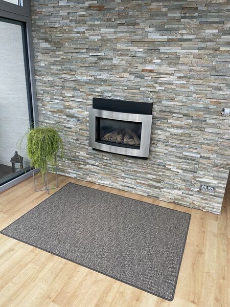 Vopi , Kusový koberec Alassio hnedý, 57x120, hnedá, kuchyňa