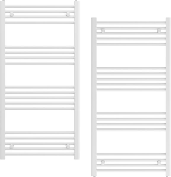 Granitan | Kúpeľňový radiátor Breno - 60x120 cm - biely - moderný dizajn - ohrievač uterákov - flexibilná inštalácia
