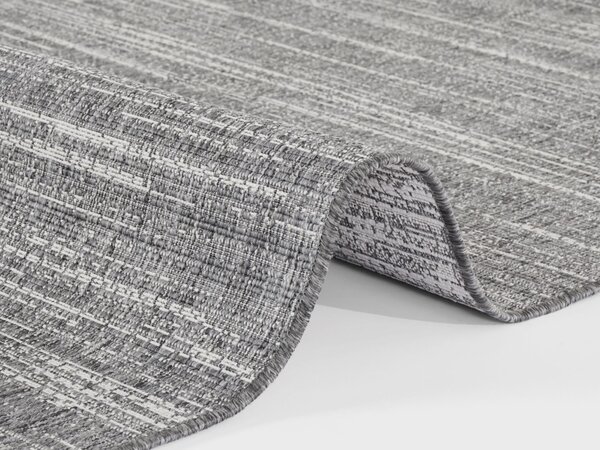 ELLE Decoration , Kusový koberec Gemini 105543 Silver z kolekcie Elle – na von aj na doma, 120x170, šedá, chodba / predsieň