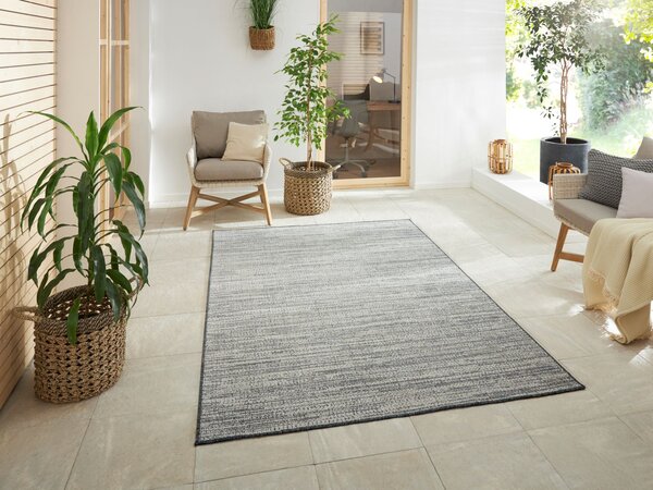 ELLE Decoration , Kusový koberec Gemini 105543 Silver z kolekcie Elle – na von aj na doma, 120x170, šedá, chodba / predsieň