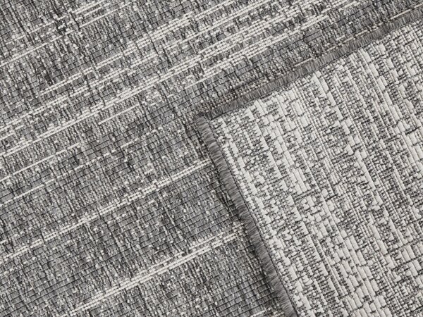 ELLE Decoration , Kusový koberec Gemini 105543 Silver z kolekcie Elle – na von aj na doma, 120x170, šedá, chodba / predsieň