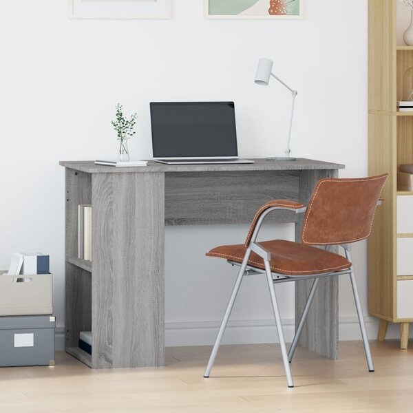 Maison Exclusive - písací stôl šedý Sonoma 100x55x75 cm drevený materiál