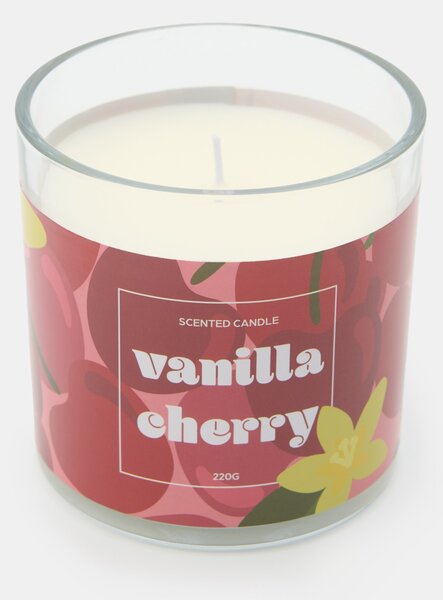 Sinsay - Voňavá sviečka Vanilla Cherry - lilavá
