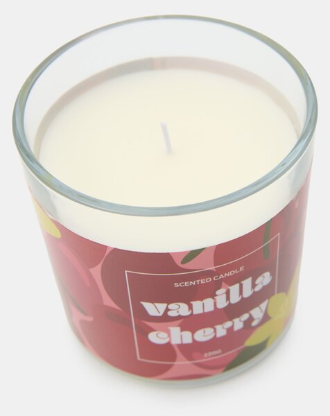 Sinsay - Voňavá sviečka Vanilla Cherry - lilavá