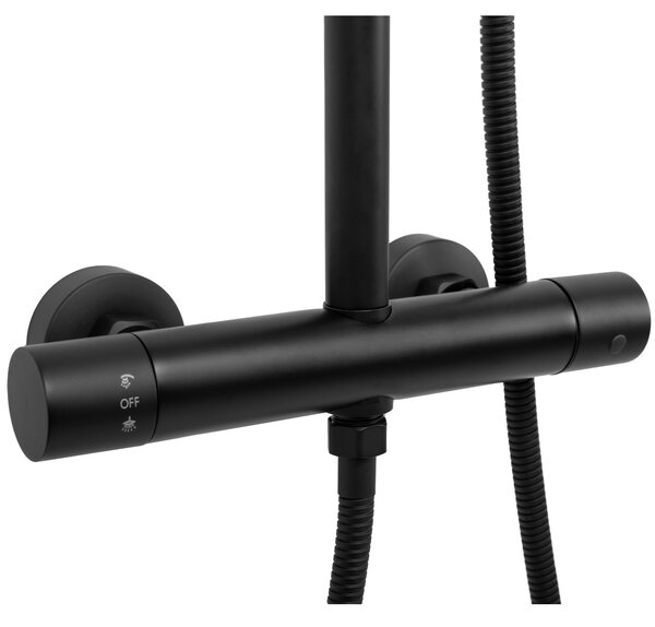 Sprchový set s termostatom REA VINCENT Black