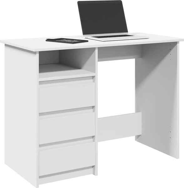 Maison Exclusive - Biely písací stôl 102x50x75 cm Drevený materiál