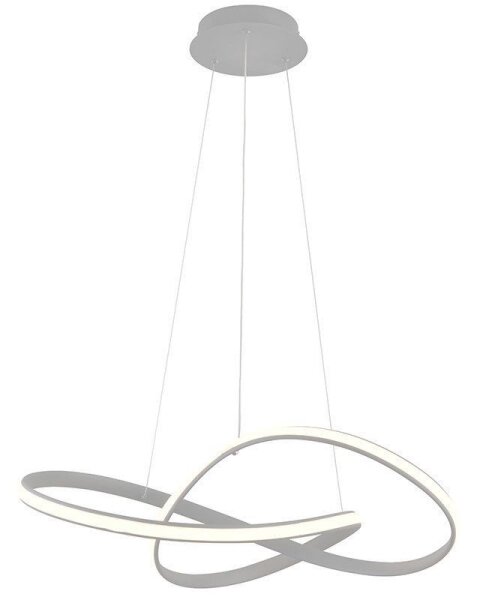 Brilagi - LED Stmievateľný luster na lanku COSMOWAVE LED/70W/230V 3000-6500K strieborná + DO