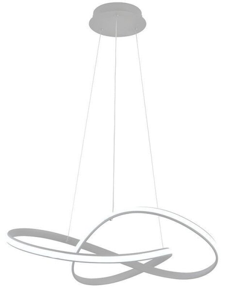 Brilagi - LED Stmievateľný luster na lanku COSMOWAVE LED/70W/230V 3000-6500K strieborná + DO