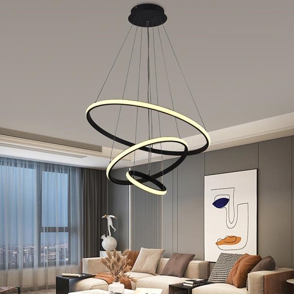 Brilagi - LED stmievateľný luster na lanku CIRCLE LED/90W/230V 3000-6500K + diaľkový ovládač
