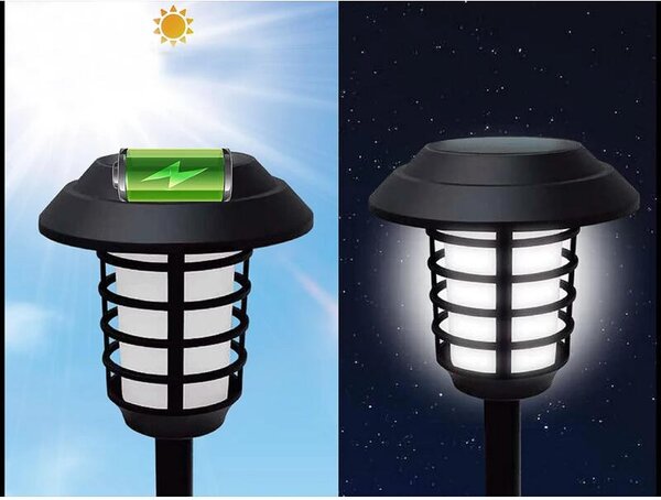 Verk 12292 LED solárna záhradná lampa RGB s diakovým ovládaním