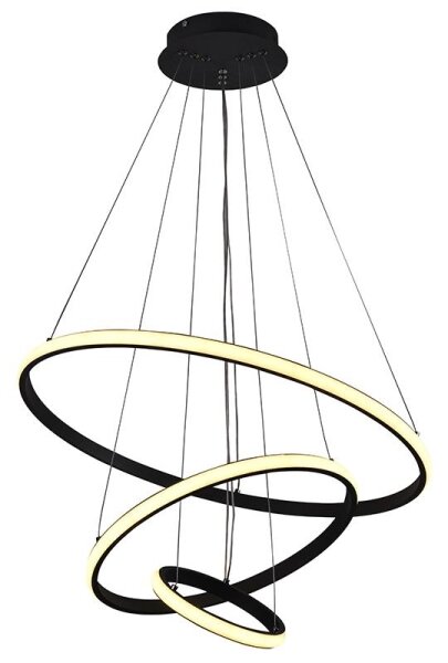 Brilagi - LED stmievateľný luster na lanku CIRCLE LED/90W/230V 3000-6500K + diaľkový ovládač