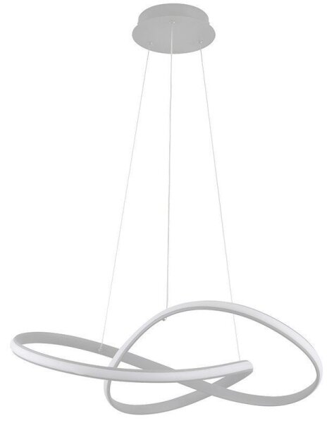Brilagi - LED Stmievateľný luster na lanku COSMOWAVE LED/70W/230V 3000-6500K strieborná + DO