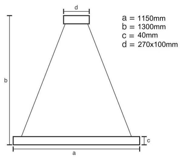 LED Stmievateľný luster na lanku LED/65W/230V 3000-6500K + diaľkové ovládanie
