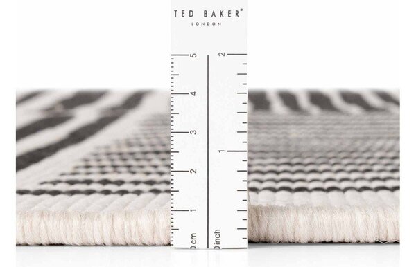 Čierny/krémový okrúhly vnútorný a vonkajší koberec ø 160 cm Haringey Bounds – Ted Baker