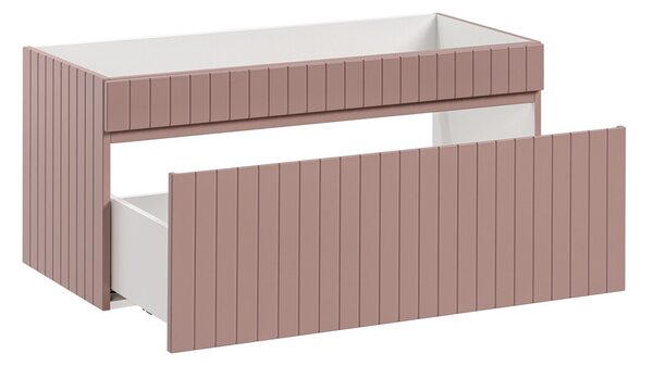 Comad Závesná skrinka pod umývadlo Iconic 100 cm ružová
