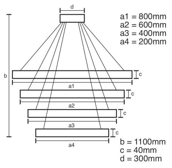 LED Stmievateľný luster na lanku LED/165W/230V 3000-6500K + diaľkové ovládanie