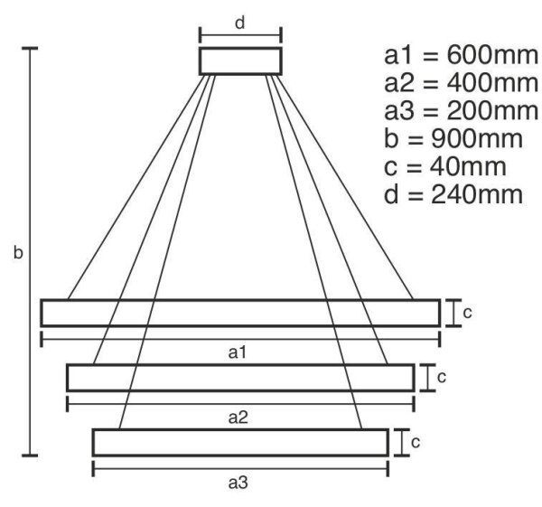 LED Stmievateľný luster na lanku LED/85W/230V 3000-6500K + diaľkové ovládanie