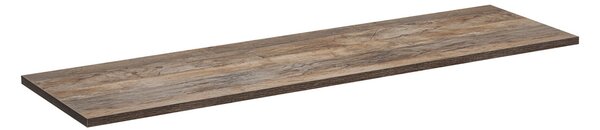 Comad Závesná skrinka pod umývadlo Iconic s doskou 120 cm biela/dub santa fe vintage