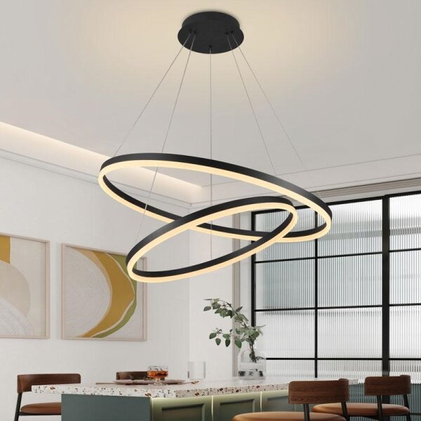 LED Stmievateľný luster na lanku LED/100W/230V 3000-6500K + diaľkové ovládanie