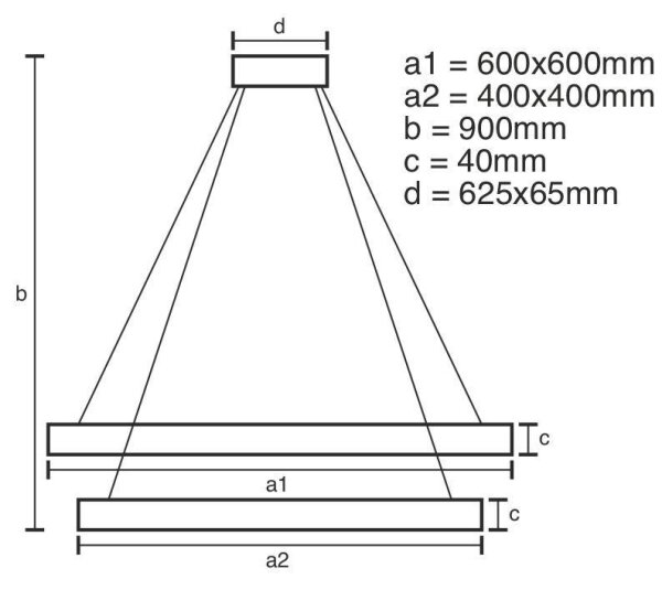 LED Stmievateľný luster na lanku LED/90W/230V 3000-6500K + diaľkové ovládanie