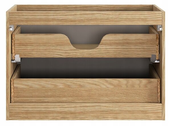 Comad Závesná skrinka pod umývadlo Luxor Beige II s doskou 120 cm béžový/dub olejovaný