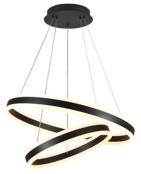 LED Stmievateľný luster na lanku LED/135W/230V 3000-6500K + diaľkové ovládanie