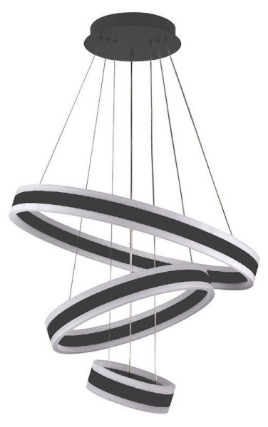 LED Stmievateľný luster na lanku LED/165W/230V 3000-6500K + diaľkové ovládanie