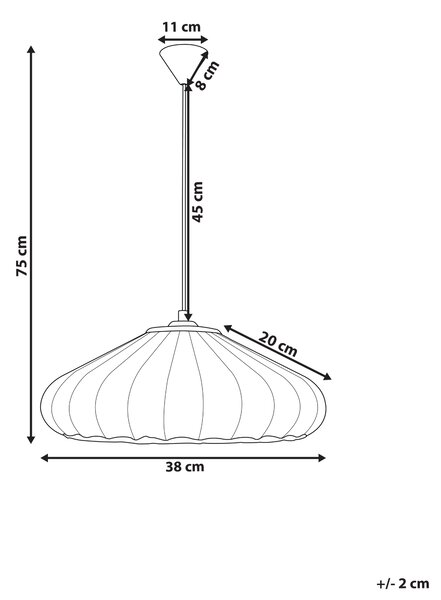 Závesná lampa biela nylon látkové tienidlo osvetlenie moderný štýl obývacia izba