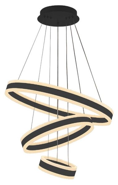 LED Stmievateľný luster na lanku LED/165W/230V 3000-6500K + diaľkové ovládanie