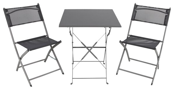 Linder Exclusiv Záhradná súprava BISTRO SET Sivý