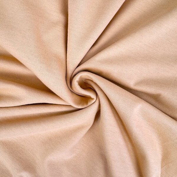 Metráž Tričkovina s lycrou Washed 200g - Oranžová marhuľová