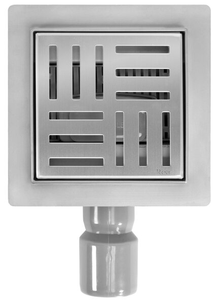 Rea Cross, nerezový odtokový žľab 120x120 mm, oceľová, REA-G6200
