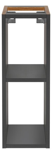 Comad Závesná skrinka pod umývadlo Monako s doskou 140 cm sivá/dub hamilton
