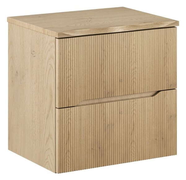 Comad Závesná skrinka pod umývadlo Nordic Nature s doskou 60 cm dub cremona