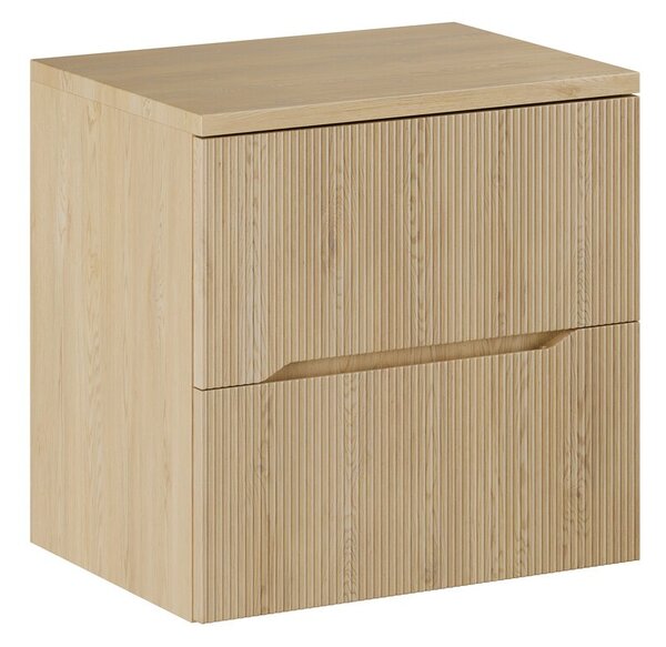 Comad Závesná skrinka pod umývadlo Nordic s doskou 60 cm dub cremona