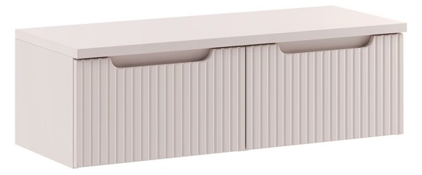 Comad Závesná skrinka pod umývadlo Nova Cashmere s doskou 100 cm kašmírová