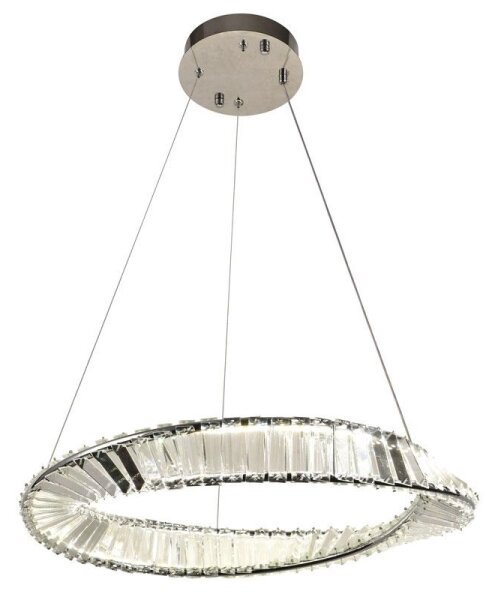 LED Stmievateľný krištáľový luster na lanku LED/40W/230V + diaľkové ovládanie