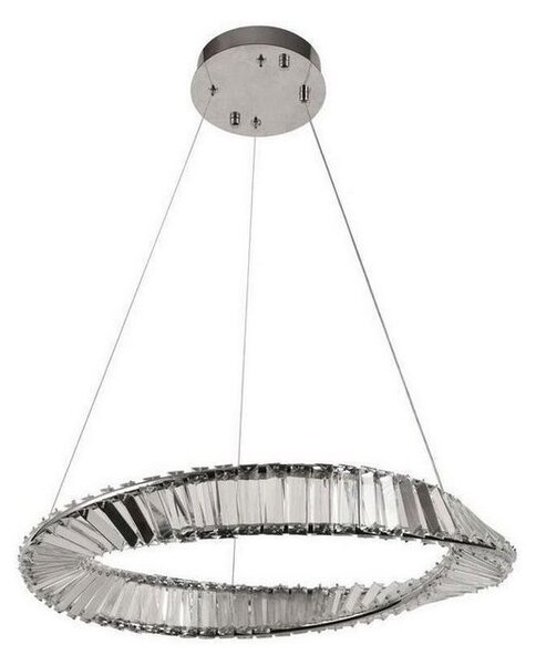 LED Stmievateľný krištáľový luster na lanku LED/40W/230V + diaľkové ovládanie