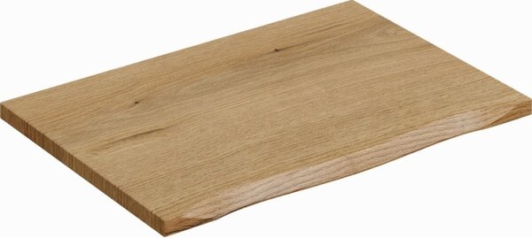 Comad Závesná skrinka pod umývadlo Nova Cashmere Nature s doskou a regálom 60 cm gaštanová/dub coast evoke
