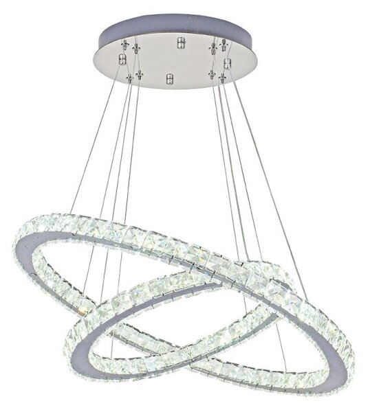 LED Stmievateľný luster na lanku LED/115W/230V 3000-6500K strieborná + DO