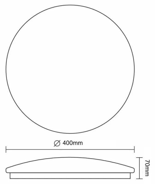 LED Stropné svietidlo STAR LED/36W/230V 3000-6500K + diaľkové ovládanie