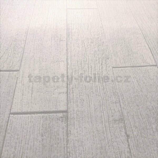 Vliesové tapety na stenu IMPOL 35584-2 Wood and Stone 2, 3D drevený obklad biely, rozmer 10,05 m x 0,53 m, A.S.Création